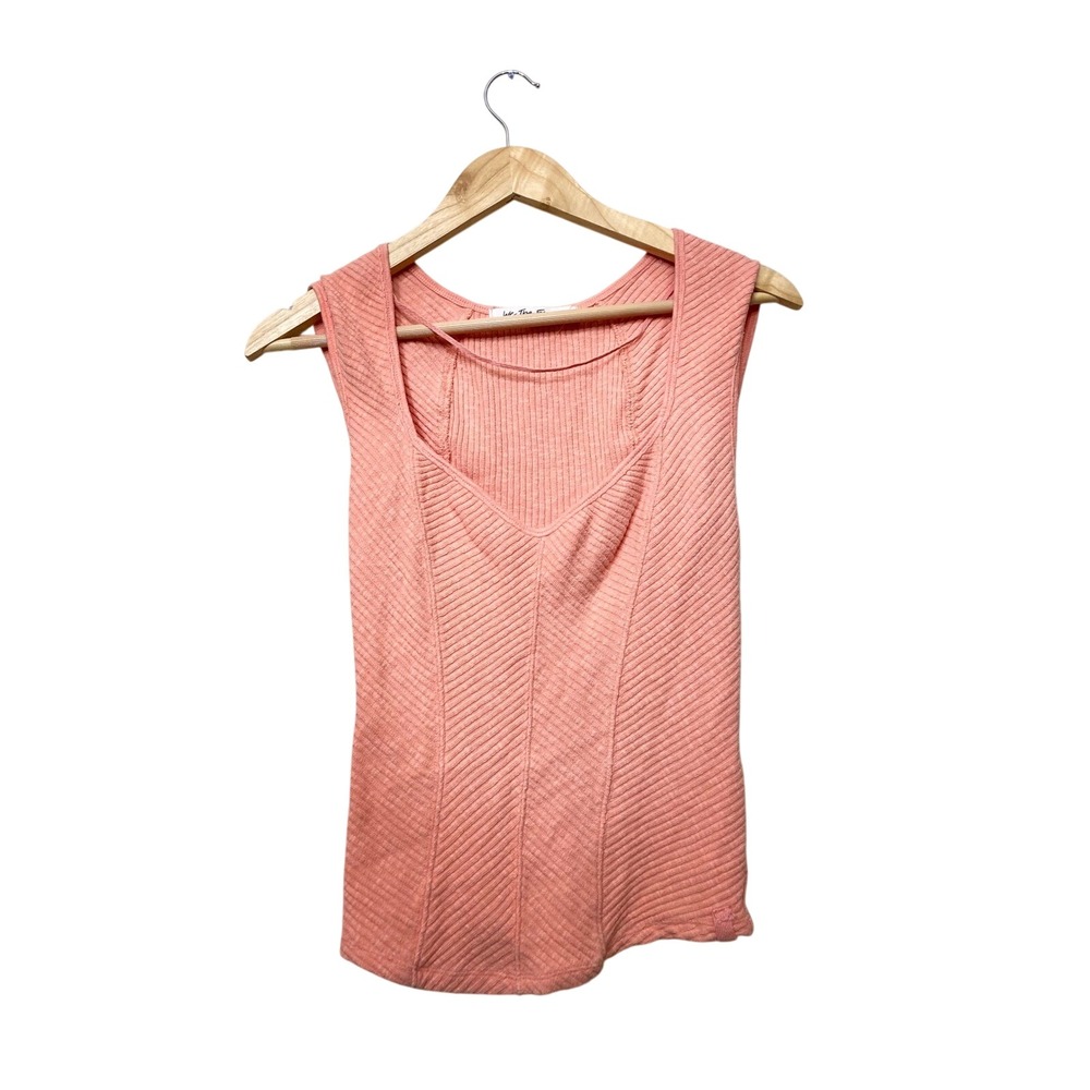 We The Free Free People Coral Ribbed Knit Sleeveless Tank Top Medium